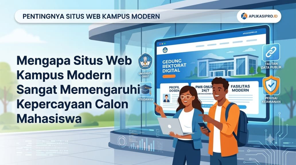 gambar Kenapa Website Kampus Modern Sangat Mempengaruhi Kepercayaan Calon Mahasiswa Baru?